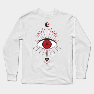 Black and red mystic eye Long Sleeve T-Shirt